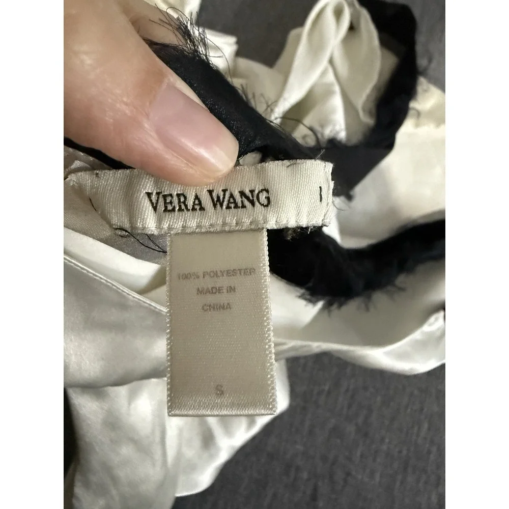Vintage Vera Wang Women's White Slip Dress Sz S